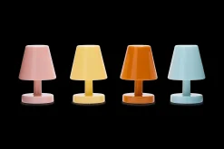 Edison The Ambiance Lampe rechargeable, bleu, 16.5x16.5x25.3 cm