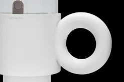 Flamtastique Lampe à huile pour l’extérieur, blanc, 58.5x115.5 cm