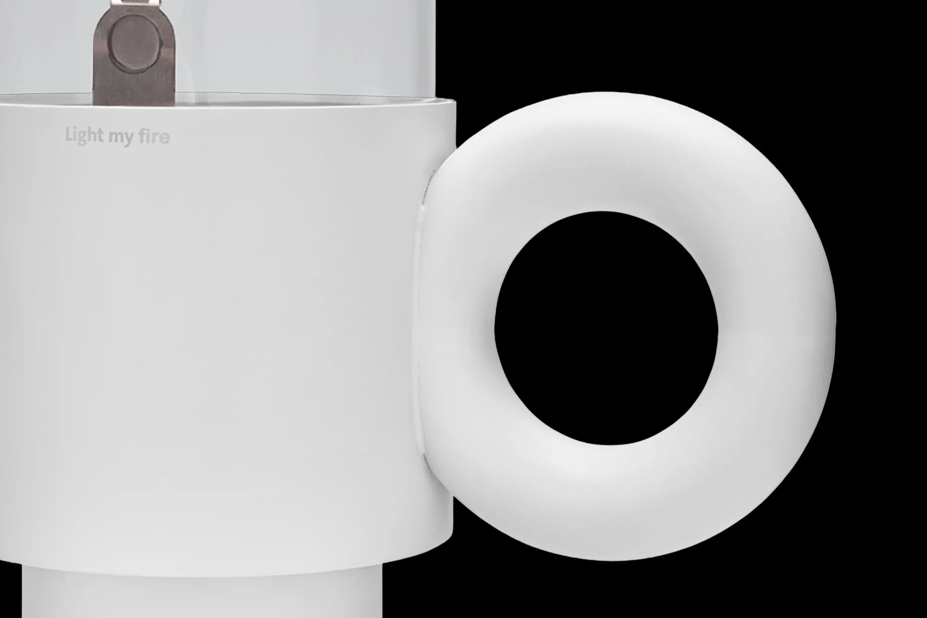 Flamtastique Lampe à huile pour l’extérieur, blanc, 58.5x115.5 cm