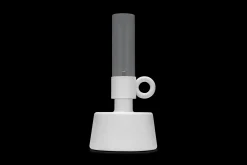 Flamtastique Lampe à huile pour l’extérieur, blanc, 58.5x115.5 cm