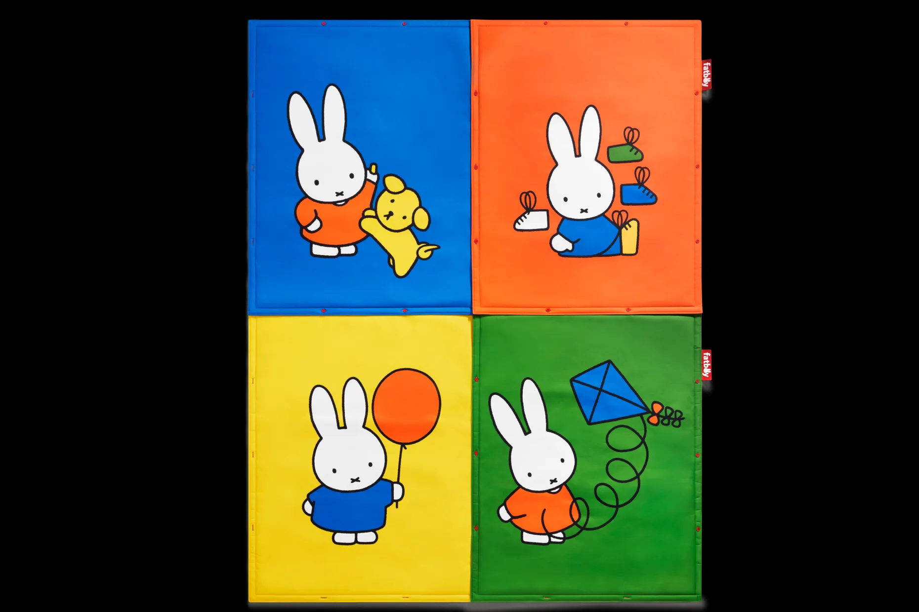 Flying Carpet x Miffy Tapis de jeu Miffy, bleu, 180x140 cm