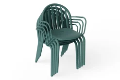 Fred's Armchair Chaise de jardin avec accoudoirs, vert, 60x59.5x80.5 cm