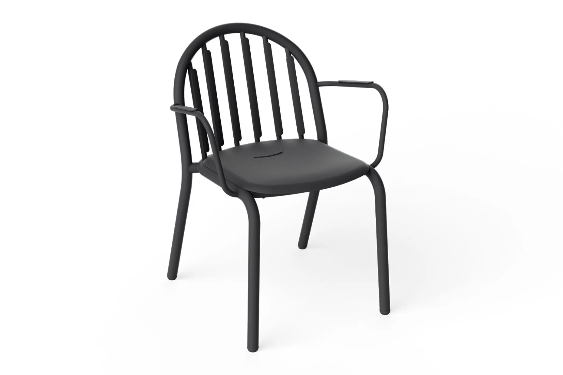 Fred's Armchair Chaise de jardin avec accoudoirs, black, 60x59.5x80.5 cm