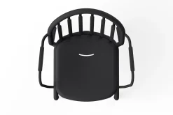 Fred's Armchair Chaise de jardin avec accoudoirs, black, 60x59.5x80.5 cm