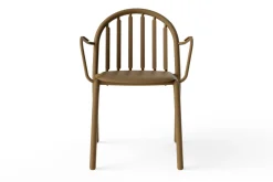 Fred's Armchair Chaise de jardin avec accoudoirs, marron, 60x59.5x80.5 cm