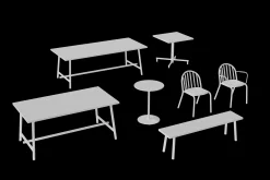 Fred's Bench Banc de jardin, 160x40x46.5 cm