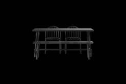Fred's Bench Banc de jardin, black, 160x40x46.5 cm