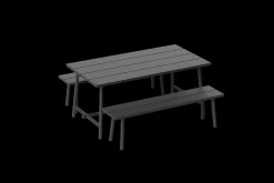 Fred's Bench Banc de jardin, black, 160x40x46.5 cm