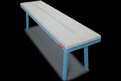 Fred's Bench Pillow Coussin d’extérieur, gris, 160x40x3.5 cm