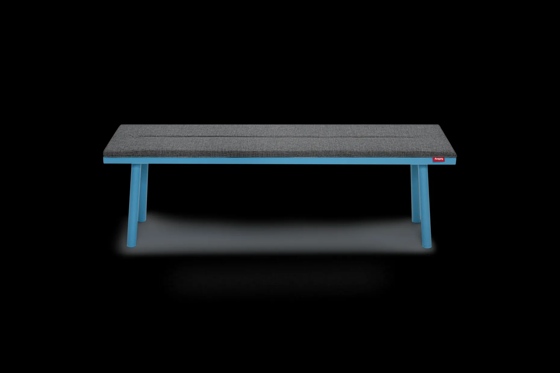 Fred's Bench Pillow Coussin d’extérieur, gris, 160x40x3.5 cm