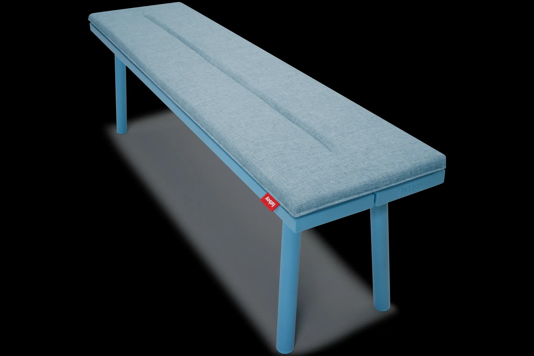 Fred's Bench Pillow Coussin d’extérieur, bleu, 160x40x3.5 cm