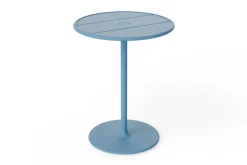 Fred's Bistreau Petite table de jardin ronde, bleu, 60x60x76 cm