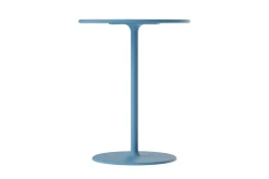 Fred's Bistreau Petite table de jardin ronde, bleu, 60x60x76 cm