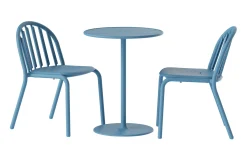 Fred's Bistreau Petite table de jardin ronde, bleu, 60x60x76 cm