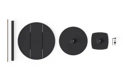 Fred's Bistreau Petite table de jardin ronde, black, 60x60x76 cm