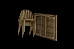 Fred's Medium Table Table de jardin, marron, 170x90x76 cm