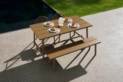 Fred's Medium Table Table de jardin, marron, 170x90x76 cm
