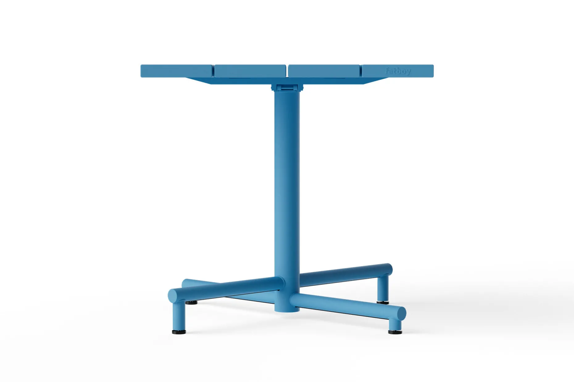 Fred's Square Bistreau Petite table de jardin carrée, bleu, 80x80x76 cm