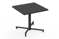 Fred's Square Bistreau Petite table de jardin carrée, black, 80x80x76 cm