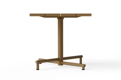 Fred's Square Bistreau Petite table de jardin carrée, marron, 80x80x76 cm