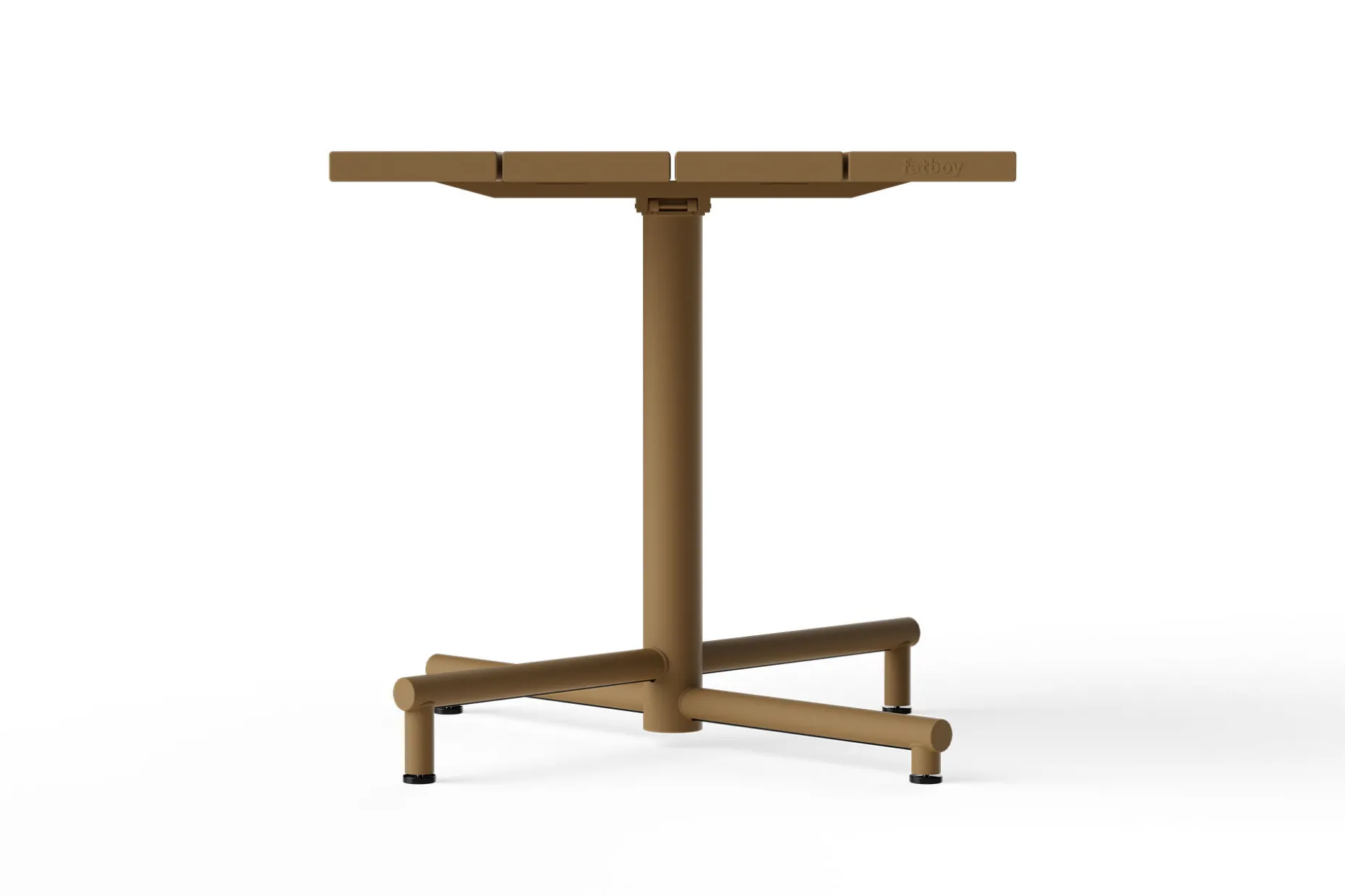 Fred's Square Bistreau Petite table de jardin carrée, marron, 80x80x76 cm
