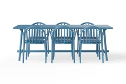 Fred's Table Table de jardin, bleu, 220x100x76 cm