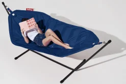 Headdemock Dark Blue Hamac avec support, 270x138x110 cm