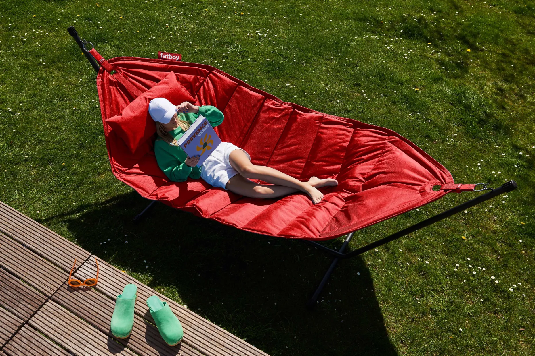Headdemock Red Hamac avec support, 270x138x110 cm