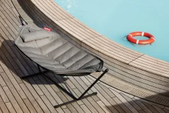 Headdemock Superb Grey Taupe Hamac avec support, 270x138x110 cm