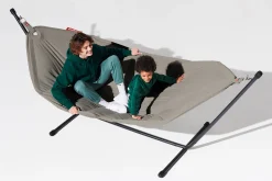 Headdemock Superb Grey Taupe Hamac avec support, 270x138x110 cm