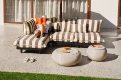 Humpty Outdoor Tables basses d'extérieur, gris, 65x65x35 cm