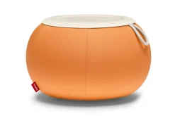 Humpty Outdoor Tables basses d'extérieur, orange, 65x65x35 cm