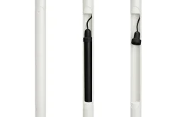 Jolly Trolley Table de bar mobile, blanc, 78x55x200 cm