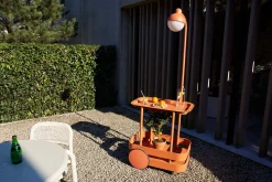 Jolly Trolley Table de bar mobile, vert, 78x55x200 cm