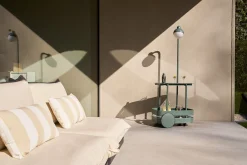 Jolly Trolley Table de bar mobile, vert, 78x55x200 cm