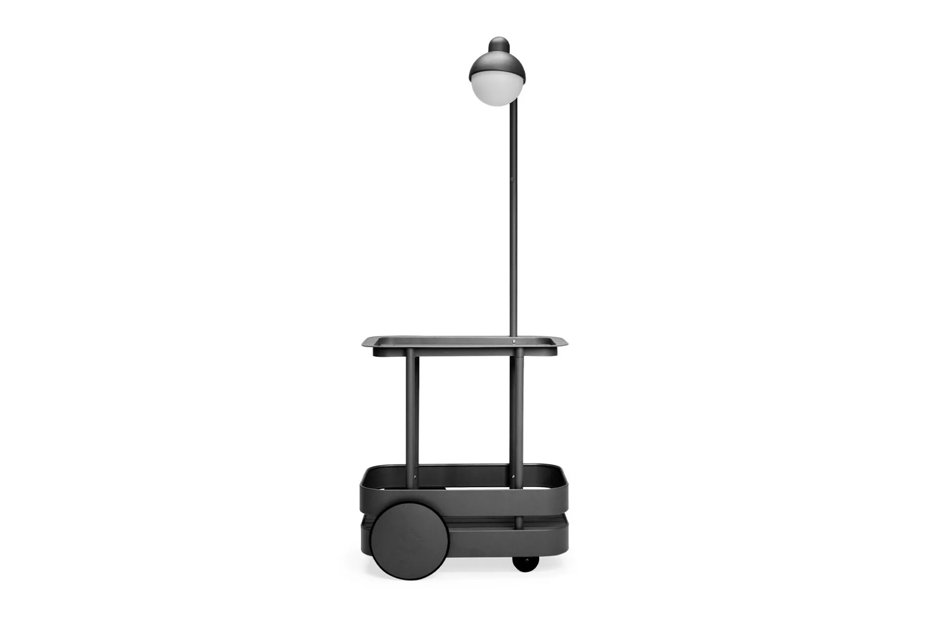 Jolly Trolley Table de bar mobile, black, 78x55x200 cm