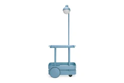 Jolly Trolley Table de bar mobile, bleu, 78x55x200 cm