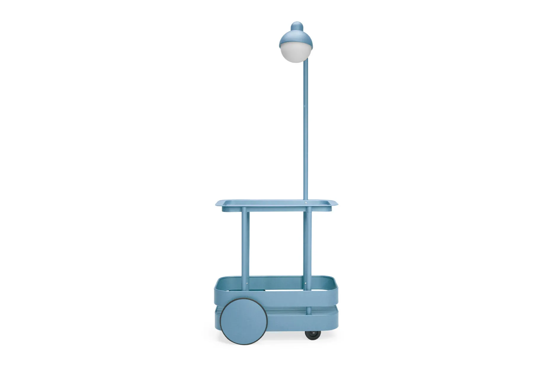Jolly Trolley Table de bar mobile, bleu, 78x55x200 cm