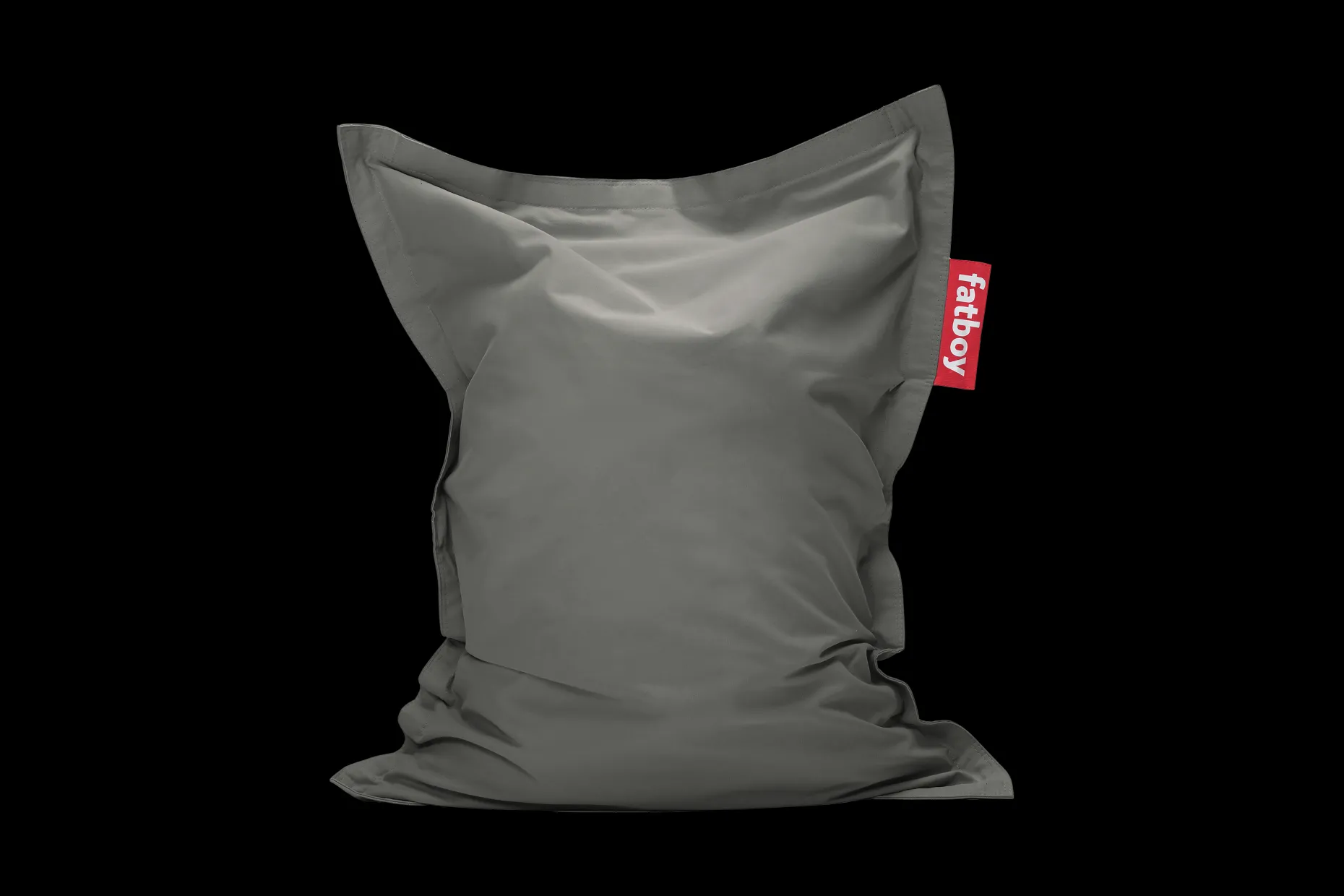 Junior Canvas Pouf pour enfant, gris, 100x130 cm