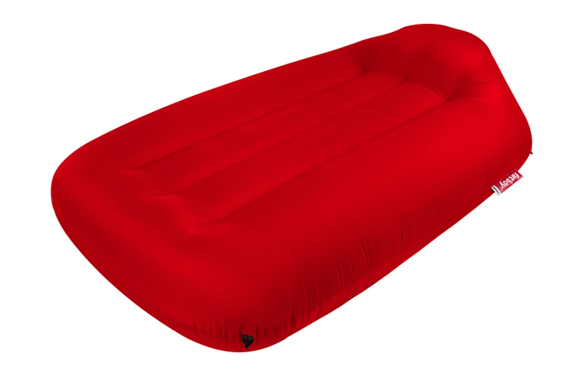 Lamzac L Pouf gonflable, rouge, 190x105x45 cm