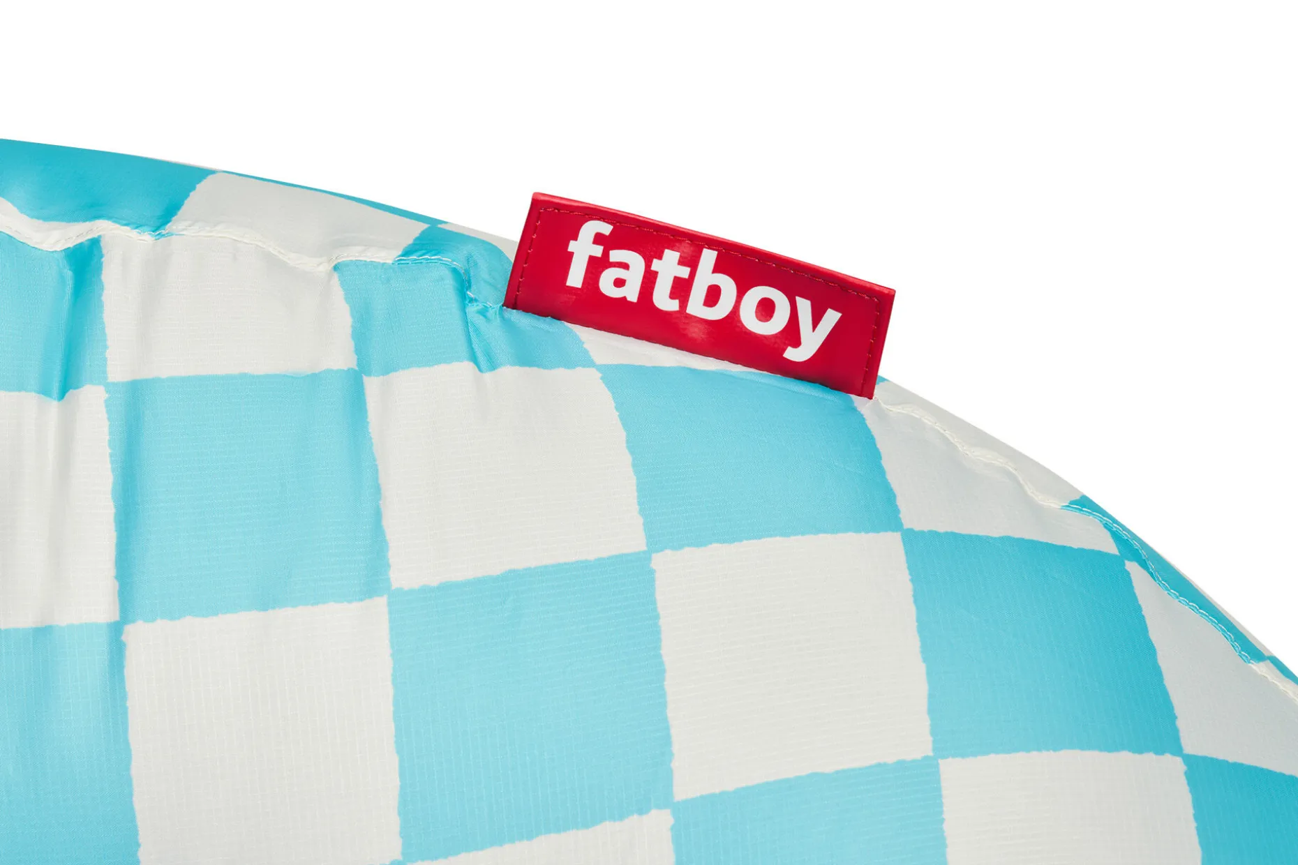 Lamzac O Pouf gonflable, blanc, 110x103x62 cm