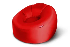 Lamzac O Pouf gonflable, rouge, 110x103x62 cm