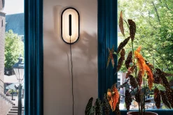 Led's Strip Applique murale, black, 36.5x18.9x7 cm