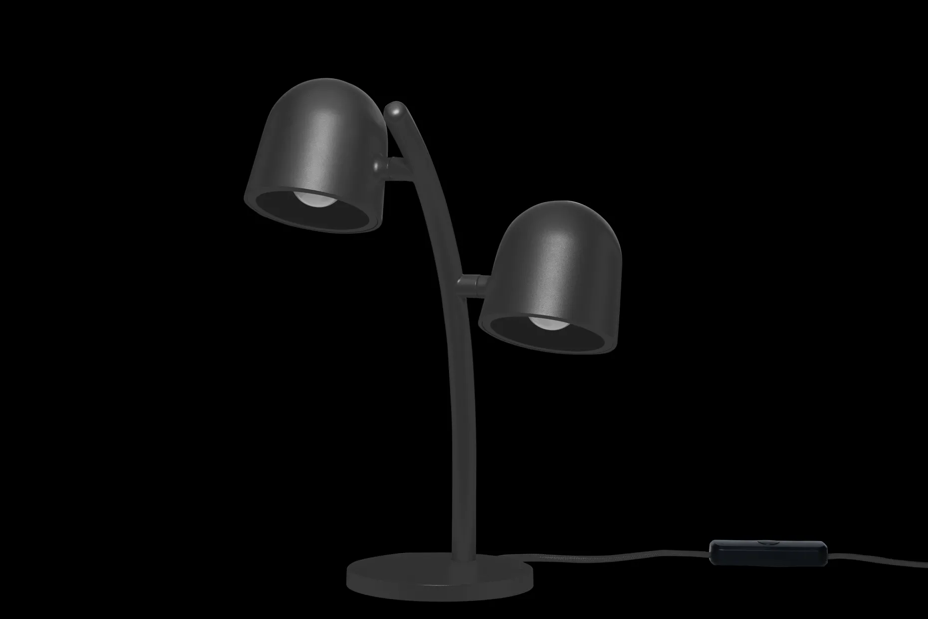 Little Lebow Lampe de table dimmable, black, 17x29.2x42 cm