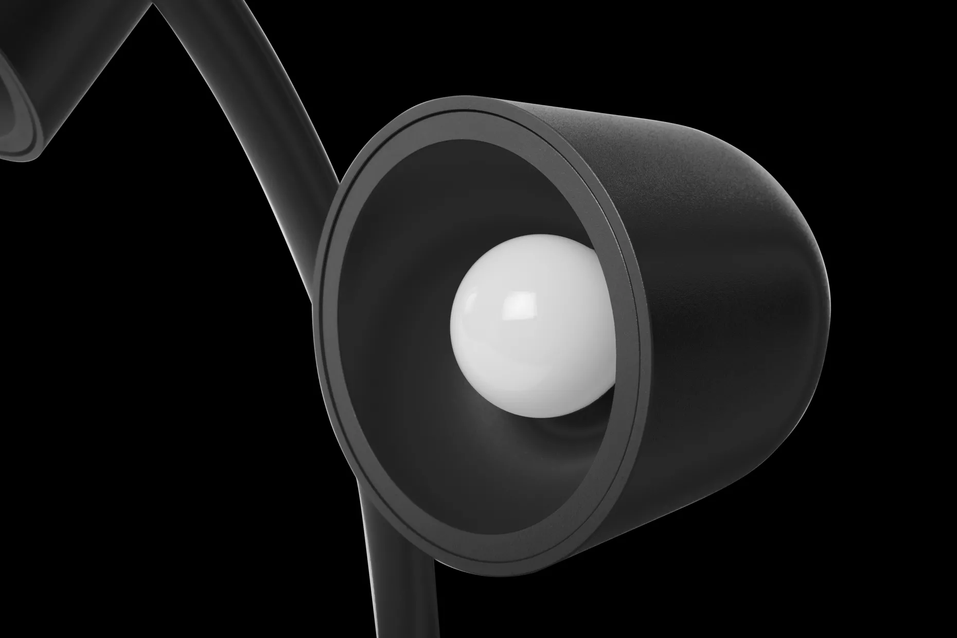 Little Lebow Lampe de table dimmable, black, 17x29.2x42 cm