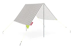 Miasun Tente de plage portable, gris, 330x190x140 cm