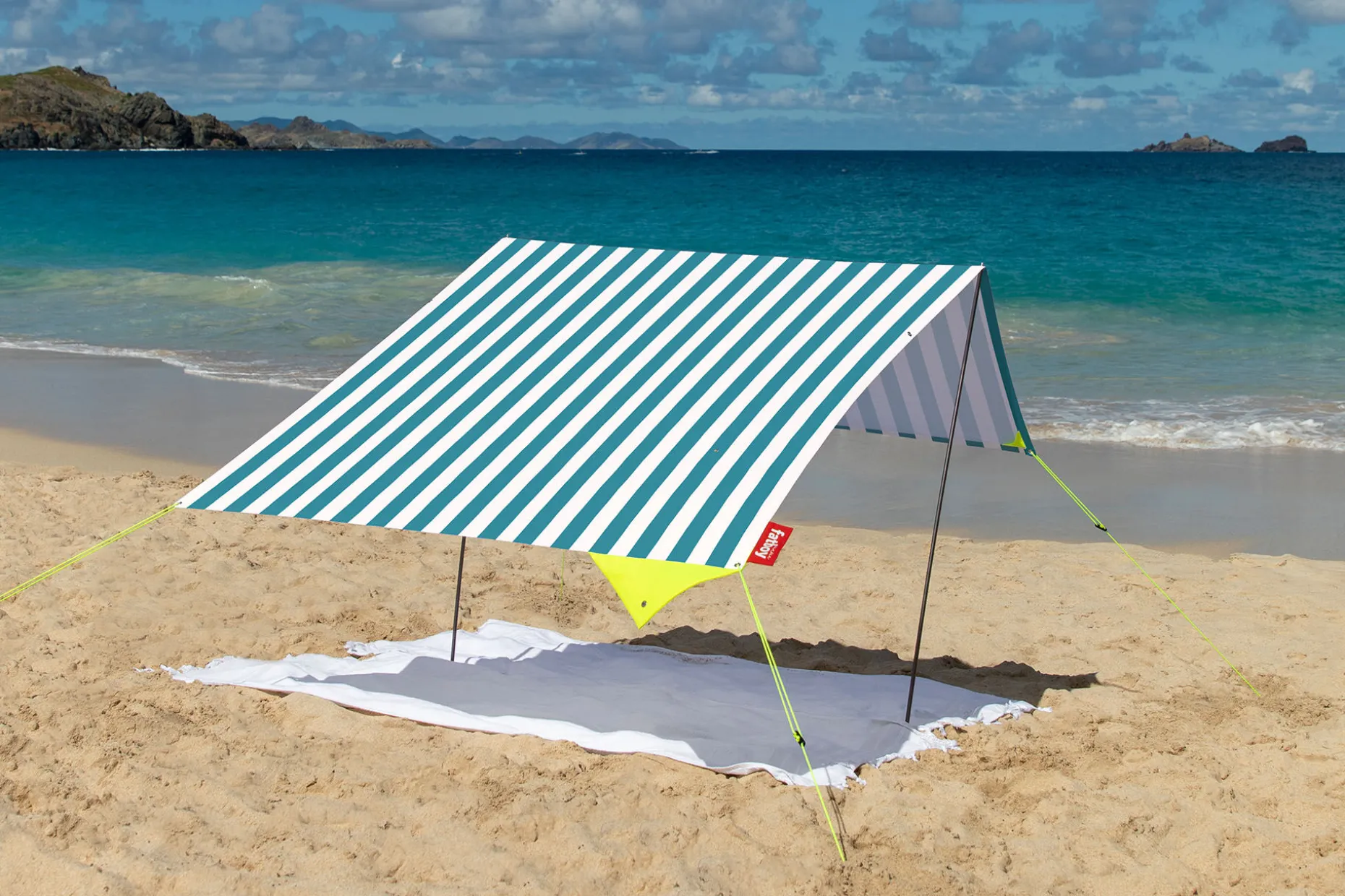 Miasun Tente de plage portable, vert, 330x190x140 cm