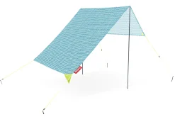 Miasun Tente de plage portable, bleu, 330x190x140 cm