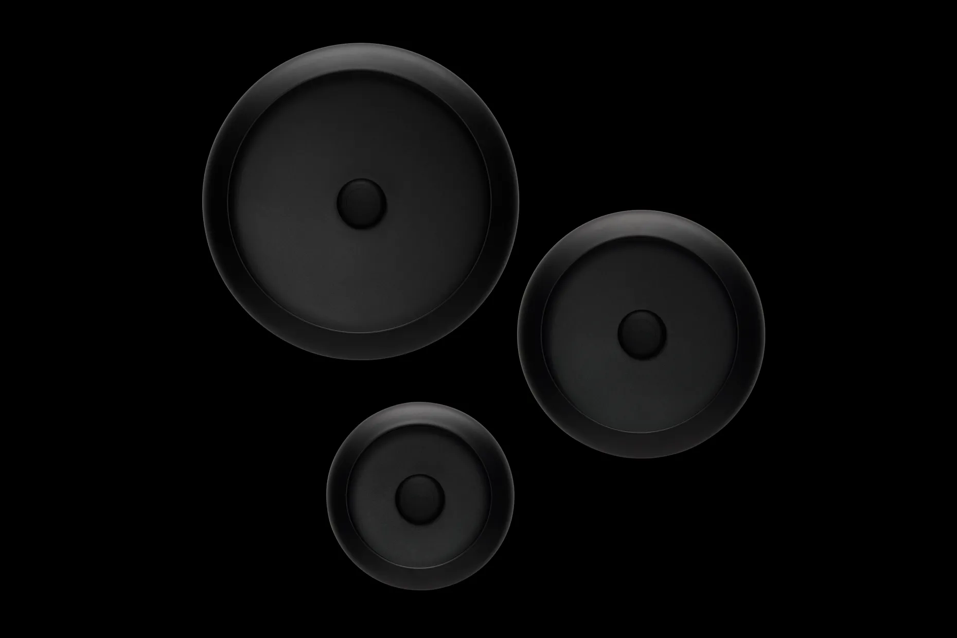 Oloha Trio Ensemble d’appliques, black,cm