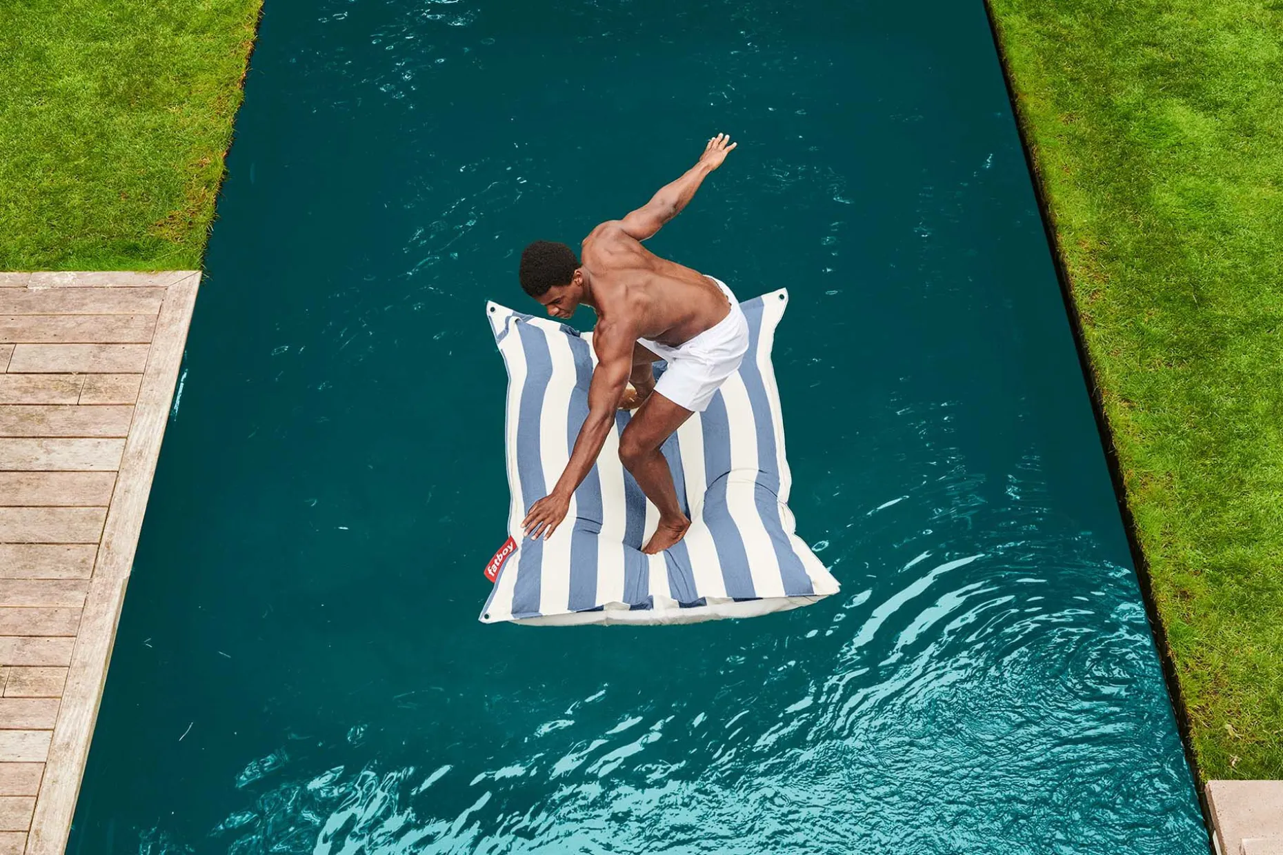 Original Floatzac Pouf flottant, blanc, 134x180 cm